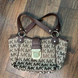 Michael Kors Brown Logo Tote Bag